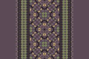 Dupatta Pattern Seamless Native American, Motif embroidery, Pixel Ikat embroidery Design for Print tapestry floral kimono repeat pattern lacing spanish motif vector