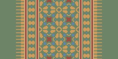 Patchwork pattern Seamless Australian aboriginal pattern Motif embroidery, Pixel Ikat embroidery Design for Print Texture fabric saree sari carpet. kurta patola saree vector