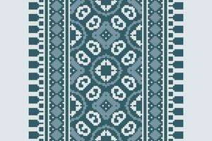 Dupatta Pattern Seamless Bandana print silk Motif embroidery, Pixel Ikat embroidery Design for Print scandinavian pattern saree ethnic nativity gypsy pattern vector