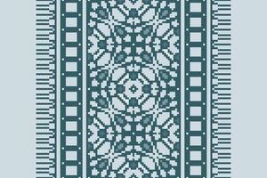 Dupatta Pattern Seamless Bandana print silk Motif embroidery, Pixel Ikat embroidery Design for Print jacquard slavic pattern folklore pattern kente arabesque vector