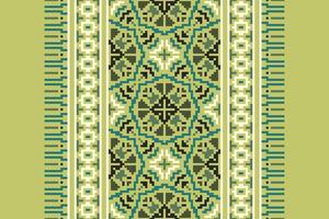 Dupatta Pattern Seamless Bandana print silk Motif embroidery, Pixel Ikat embroidery Design for Print scandinavian pattern saree ethnic nativity gypsy pattern vector
