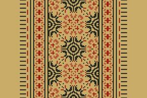 Dupatta Pattern Seamless Australian aboriginal pattern Motif embroidery, Pixel Ikat embroidery Design for Print border embroidery ancient egypt vector