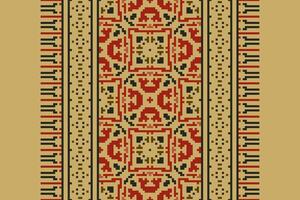 Dupatta Pattern Seamless Australian aboriginal pattern Motif embroidery, Pixel Ikat embroidery Design for Print jacquard slavic pattern folklore pattern kente arabesque vector