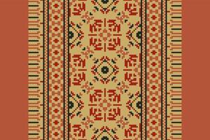 Dupatta Pattern Seamless Australian aboriginal pattern Motif embroidery, Pixel Ikat embroidery Design for Print figure tribal ink on cloth patola sari vector