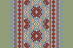 Dupatta Pattern Seamless Mughal architecture Motif embroidery, Pixel Ikat embroidery Design for Print endless arabesque cloth dupatta shawl bandana print silk kurta men vector