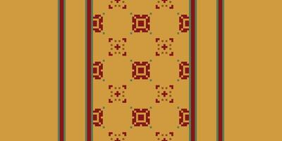 Motif folklore pattern Seamless Australian aboriginal pattern Motif embroidery, Pixel Ikat embroidery Design for Print vyshyvanka placemat quilt sarong sarong beach kurtis Indian motifs vector