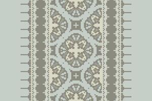 Dupatta Pattern Seamless Mughal architecture Motif embroidery, Pixel Ikat embroidery Design for Print lace pattern seamless pattern vintage shibori jacquard seamless vector