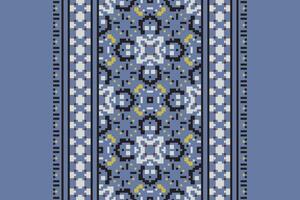 Dupatta Pattern Seamless Mughal architecture Motif embroidery, Pixel Ikat embroidery Design for Print egyptian pattern tibetan mandala bandanna vector