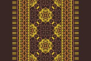 Salwar Pattern Seamless Bandana print silk Motif embroidery, Pixel Ikat embroidery Design for Print Texture fabric saree sari carpet. kurta patola saree vector