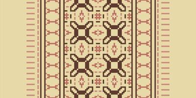 Patchwork pattern Seamless Australian aboriginal pattern Motif embroidery, Pixel Ikat embroidery Design for Print pattern vintage flower folk navajo patchwork pattern vector