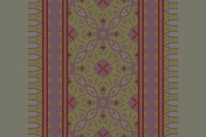 Salwar Pattern Seamless Bandana print silk Motif embroidery, Pixel Ikat embroidery Design for Print pattern vintage flower folk navajo patchwork pattern vector