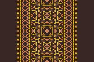Salwar Pattern Seamless Native American, Motif embroidery, Pixel Ikat embroidery Design for Print scandinavian pattern saree ethnic nativity gypsy pattern vector