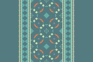 Salwar Pattern Seamless Bandana print silk Motif embroidery, Pixel Ikat embroidery Design for Print scandinavian pattern saree ethnic nativity gypsy pattern vector
