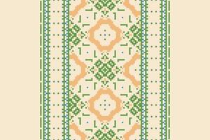 Salwar Pattern Seamless Mughal architecture Motif embroidery, Pixel Ikat embroidery Design for Print endless arabesque cloth dupatta shawl bandana print silk kurta men vector
