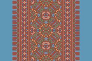 Salwar Pattern Seamless Mughal architecture Motif embroidery, Pixel Ikat embroidery Design for Print scarf hijab pattern kerchief Pixel Ikat Silk kurti model mughal patterns vector