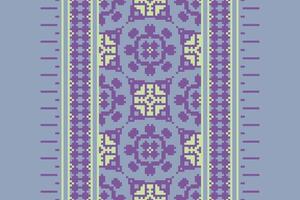 Salwar Pattern Seamless Mughal architecture Motif embroidery, Pixel Ikat embroidery Design for Print figure tribal ink on cloth patola sari vector