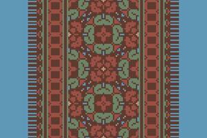 Salwar Pattern Seamless Mughal architecture Motif embroidery, Pixel Ikat embroidery Design for Print lace pattern turkish ceramic ancient egypt art jacquard pattern vector