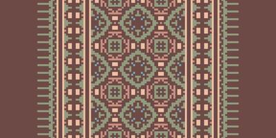 Patchwork pattern Seamless Australian aboriginal pattern Motif embroidery, Pixel Ikat embroidery Design for Print egyptian pattern tibetan mandala bandanna vector