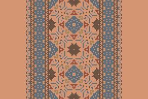 Salwar Pattern Seamless Scandinavian pattern Motif embroidery, Pixel Ikat embroidery Design for Print scarf hijab pattern kerchief Pixel Ikat Silk kurti model mughal patterns vector