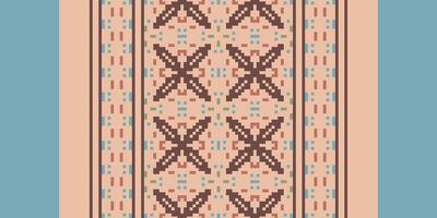 Patchwork pattern Seamless Mughal architecture Motif embroidery, Pixel Ikat embroidery Design for Print vyshyvanka placemat quilt sarong sarong beach kurtis Indian motifs vector