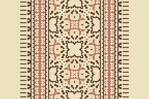 Anarkali Pattern Seamless Native American, Motif embroidery, Pixel Ikat embroidery Design for Print scandinavian pattern saree ethnic nativity gypsy pattern vector