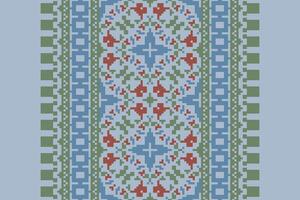 Pakistani dresses pattern Seamless Scandinavian pattern Motif embroidery, Pixel Ikat embroidery Design for Print egyptian pattern tibetan mandala bandanna vector