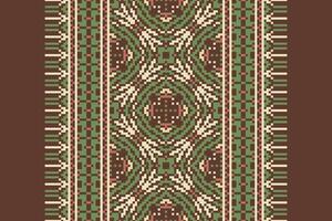 Anarkali Pattern Seamless Native American, Motif embroidery, Pixel Ikat embroidery Design for Print kurta pattern mughal motifs tapestry pattern floral repeat vector