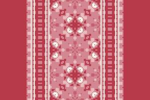 Anarkali Pattern Seamless Bandana print silk Motif embroidery, Pixel Ikat embroidery Design for Print Texture fabric saree sari carpet. kurta patola saree vector