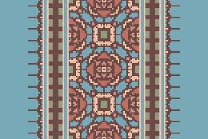 Anarkali Pattern Seamless Australian aboriginal pattern Motif embroidery, Pixel Ikat embroidery Design for Print indigenous art aboriginal art pattern floral kurti mughal border vector