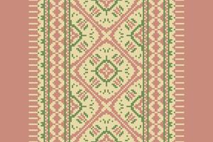 Anarkali Pattern Seamless Bandana print silk Motif embroidery, Pixel Ikat embroidery Design for Print scandinavian pattern saree ethnic nativity gypsy pattern vector