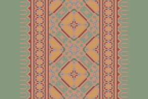 Anarkali Pattern Seamless Australian aboriginal pattern Motif embroidery, Pixel Ikat embroidery Design for Print scandinavian pattern saree ethnic nativity gypsy pattern vector