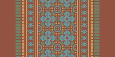 Patchwork pattern Seamless Mughal architecture Motif embroidery, Pixel Ikat embroidery Design for Print lace pattern seamless pattern vintage shibori jacquard seamless vector