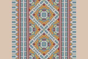 Anarkali Pattern Seamless Mughal architecture Motif embroidery, Pixel Ikat embroidery Design for Print indonesian batik motif embroidery native american kurta mughal design vector