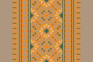 Anarkali Pattern Seamless Mughal architecture Motif embroidery, Pixel Ikat embroidery Design for Print indigenous art aboriginal art pattern floral kurti mughal border vector