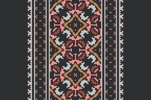 Anarkali Pattern Seamless Mughal architecture Motif embroidery, Pixel Ikat embroidery Design for Print scandinavian pattern saree ethnic nativity gypsy pattern vector