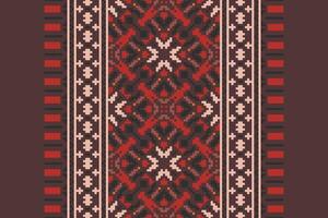 Anarkali Pattern Seamless Scandinavian pattern Motif embroidery, Pixel Ikat embroidery Design for Print vyshyvanka placemat quilt sarong sarong beach kurtis Indian motifs vector