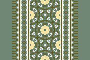 Anarkali Pattern Seamless Scandinavian pattern Motif embroidery, Pixel Ikat embroidery Design for Print figure tribal ink on cloth patola sari vector