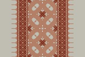 Anarkali Pattern Seamless Scandinavian pattern Motif embroidery, Pixel Ikat embroidery Design for Print jacquard slavic pattern folklore pattern kente arabesque vector