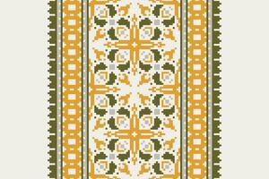 Anarkali Pattern Seamless Scandinavian pattern Motif embroidery, Pixel Ikat embroidery Design for Print scandinavian pattern saree ethnic nativity gypsy pattern vector
