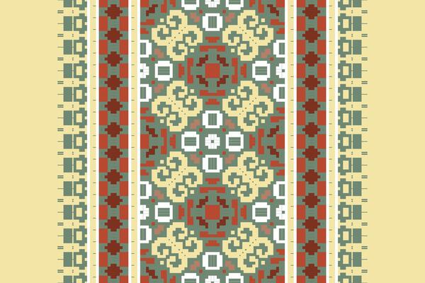 Anarkali Pattern Seamless Scandinavian pattern Motif embroidery, Pixel Ikat embroidery Design for Print pattern vintage flower folk navajo patchwork pattern