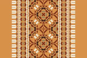 Anarkali frock design Seamless Native American, Motif embroidery, Pixel Ikat embroidery Design for Print indonesian batik motif embroidery native american kurta mughal design vector