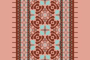 Anarkali frock design Seamless Native American, Motif embroidery, Pixel Ikat embroidery Design for Print jacquard slavic pattern folklore pattern kente arabesque vector