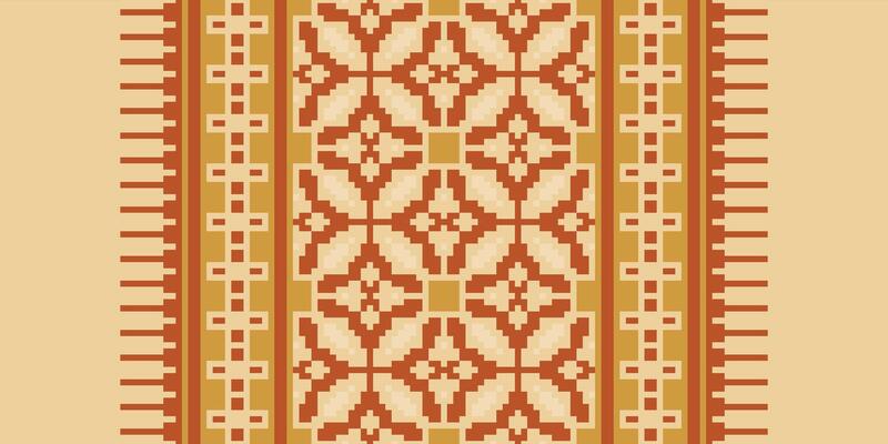 Patchwork pattern Seamless Scandinavian pattern Motif embroidery, Pixel Ikat embroidery Design for Print endless arabesque cloth dupatta shawl bandana print silk kurta men