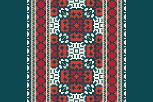 Anarkali frock design Seamless Bandana print silk Motif embroidery, Pixel Ikat embroidery Design for Print egyptian hieroglyphs tibetan geo pattern vector