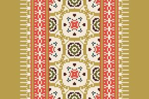 Anarkali frock design Seamless Australian aboriginal pattern Motif embroidery, Pixel Ikat embroidery Design for Print tie dyeing pillowcase sambal puri kurti mughal architecture vector