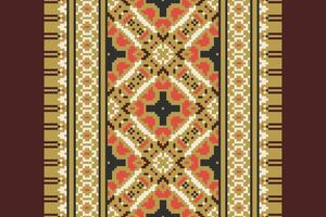 Anarkali frock design Seamless Australian aboriginal pattern Motif embroidery, Pixel Ikat embroidery Design for Print jacquard slavic pattern folklore pattern kente arabesque vector