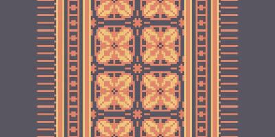 Motif folklore pattern Seamless Australian aboriginal pattern Motif embroidery, Pixel Ikat embroidery Design for Print tie dyeing pillowcase sambal puri kurti mughal architecture vector