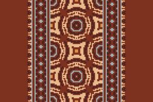 Anarkali frock design Seamless Mughal architecture Motif embroidery, Pixel Ikat embroidery Design for Print endless arabesque cloth dupatta shawl bandana print silk kurta men vector