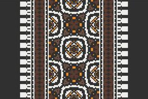 Anarkali frock design Seamless Mughal architecture Motif embroidery, Pixel Ikat embroidery Design for Print kurta pattern mughal motifs tapestry pattern floral repeat vector