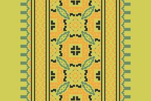 Anarkali frock design Seamless Scandinavian pattern Motif embroidery, Pixel Ikat embroidery Design for Print endless arabesque cloth dupatta shawl bandana print silk kurta men vector